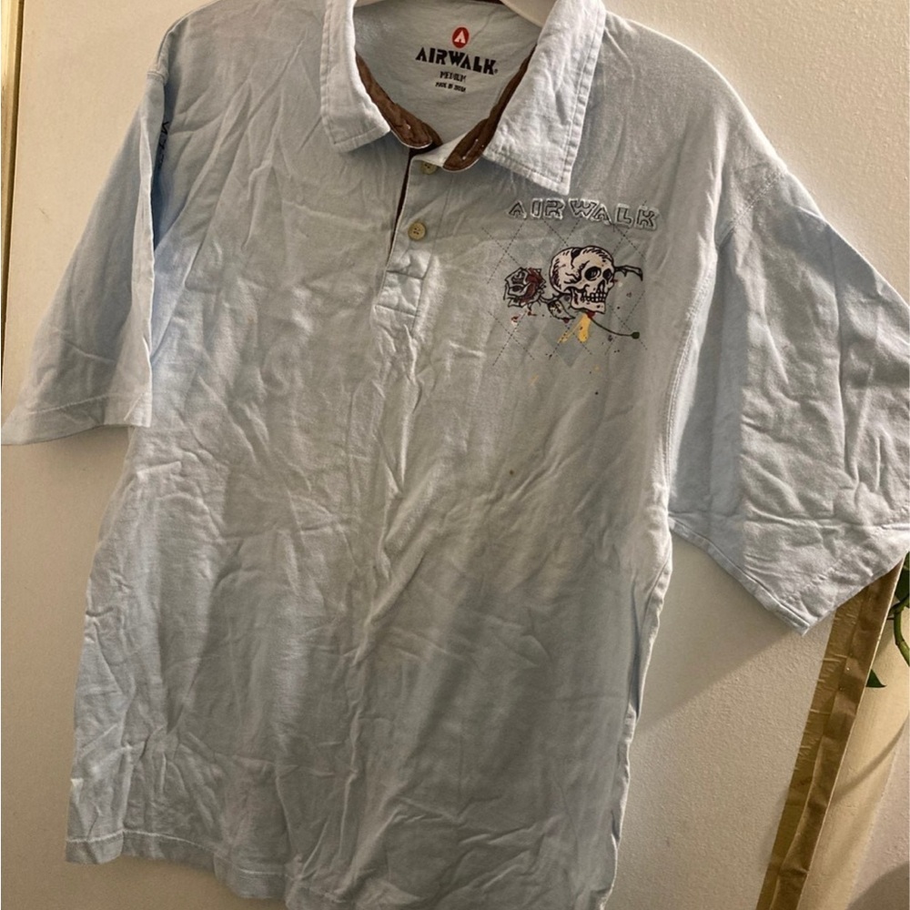 Mens Skull Logo Polo Shirt by Airwalk